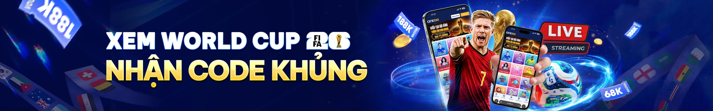 ONE88 Trực tiếp bóng đá World Cup 2026