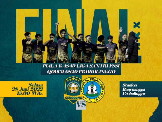 
					Final liga Santri 2022 yang mempertemukan dua pondok besar di Probolinggo. Foto; SRI