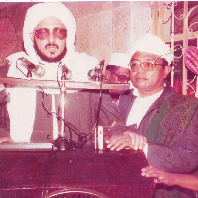 
					KH Hasan Saifouridzall Saat Sambutan di Atas Podium. Foto; SRI