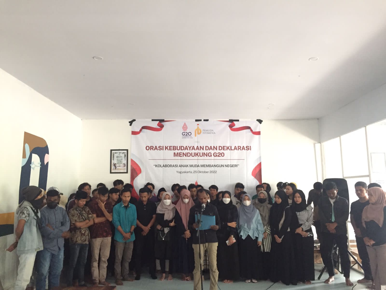 Pemuda Istimewa Yogyakarta Deklarasi Untuk Mendukung G20
