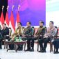 Kerahkan Tentara Demi Mencegah Kebakaran Hutan, Menhan Prabowo Dampingi Presiden Jokowi Hadiri Rapim TNI-Polri 2023