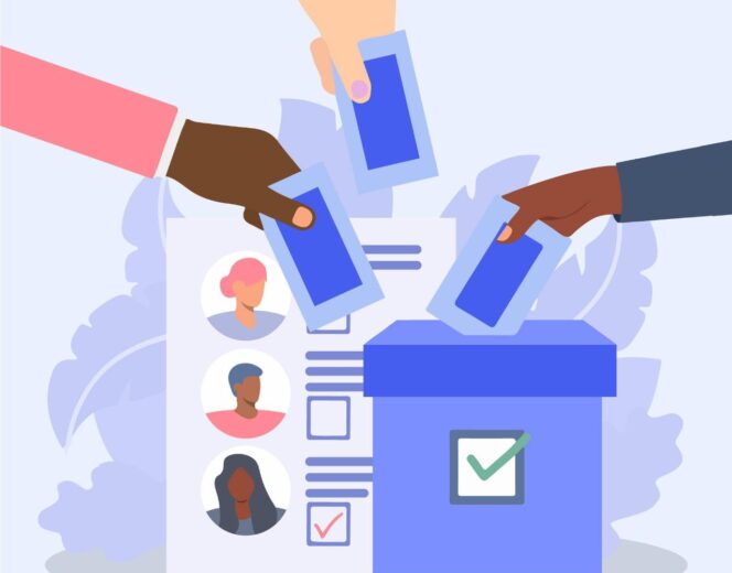 
					Ilustrasi pemasukan suara ke kota suara saat pemilu 2024. (Foto: Freepik.com)