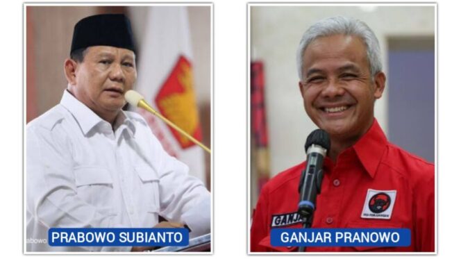 
					Hasil survei SMRC terkait Prabowo dan Ganjar. (Foto: Ist/Ilustrasi)