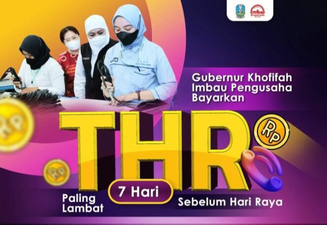 
					Pengawas Pemprov jatim terkait THR yang dikeluarkan oleh Pengusaha. (Foto: Ig @khofifah.ip)