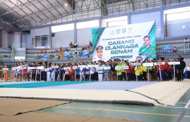 
					Ratusan atlit senam se Jawa Timur meriahkan Kejurprov 2023, (Foto: Istimewa) 