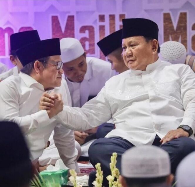 
					Muhaimin Iskandar dan Prabowo Subianto. (Foto: ig @cakiminow)