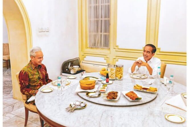 
					Presiden RI Jokowi saat bertemu Ganjar Pranowo di Istana Kepresidenan.(Foto: Ig@Ganjar_Pranowo)