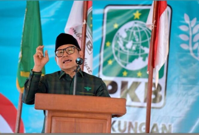 
					Muhaimin Iskandar saat mengisi Sambutan. (Foto; Ig @cakiminow)