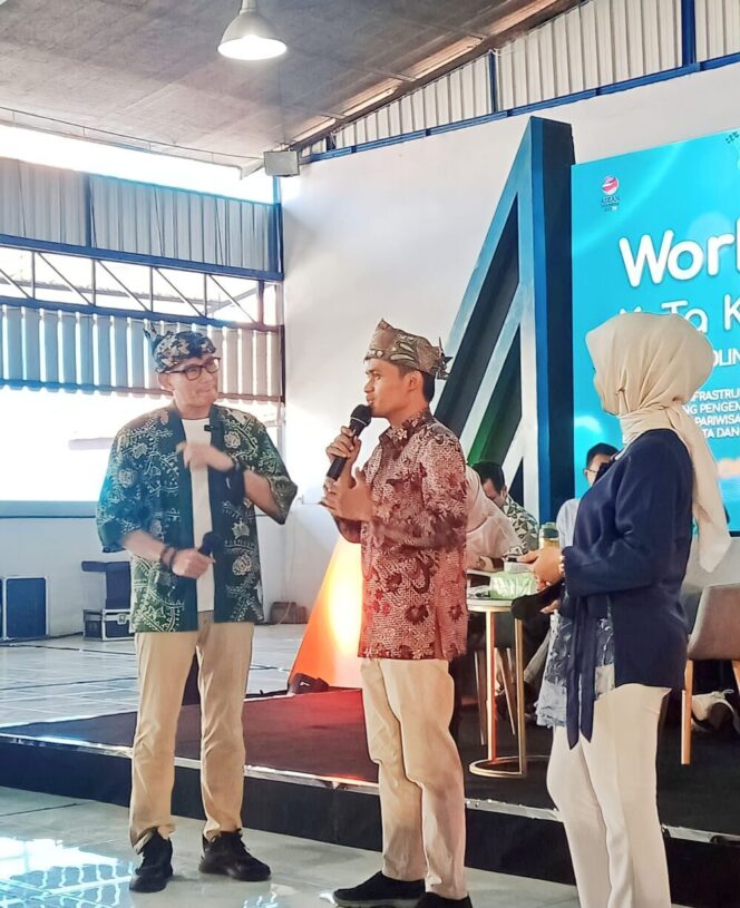 
					Sandiaga Uno saat mengisi acara workshop. (Foto; SRI)