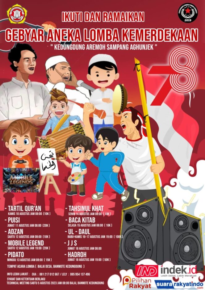 
					Jadwal perlombaan yang di adakan oleh Karang Taruna Sakera dan Pemuda Pemudi Banmote. (Foto; SRI)