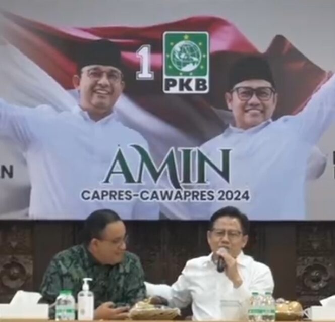 
					Muhaimin Iskandar dan Anies Baswedan saat melakukan pertemuan. (Foto; ig @aniesbaswedan)