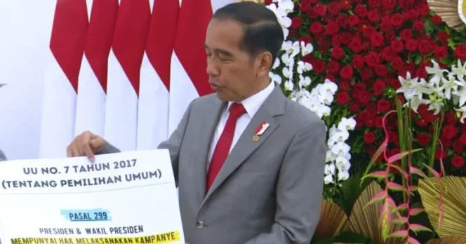 
					Sola Presiden boleh Kampanye, Jokowi jelaskan ketentuan UU Pemilu. (Foto: BPMI Setpres)