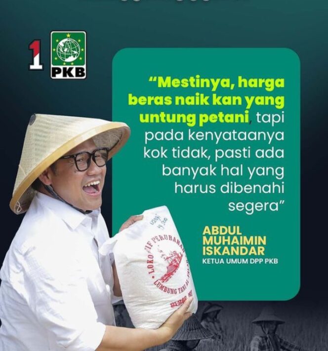 
					Muhaimin Sindir soal Harga Pangan di Indonesia. (Foto: IG @cakiminow)