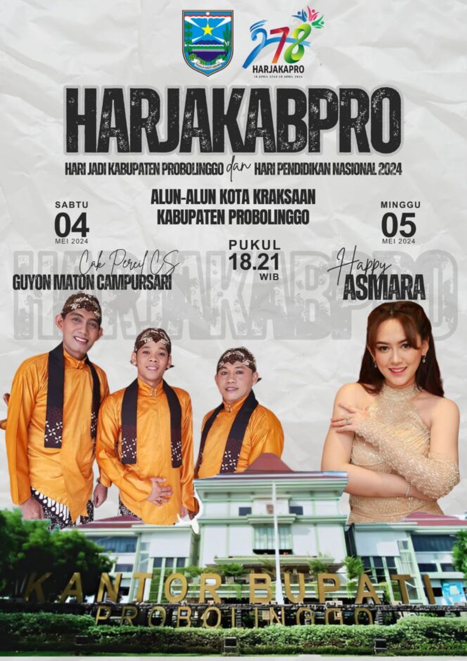 
					Hari Jadi Kabupaten Probolinggo dimeriahkan Cak Percil CS dan Happy Asmara