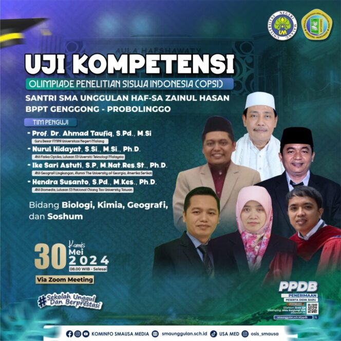 
					Flayer uji kompetensi dalam penelitian bersama dosen universitas Negeri Malang. (Foto: SRI)