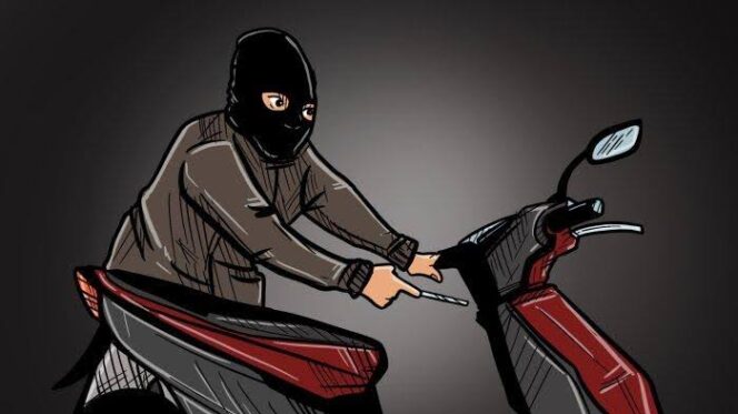 
					Ilustrasi pencuri motor. (Foto: Ist/ilustrasi)