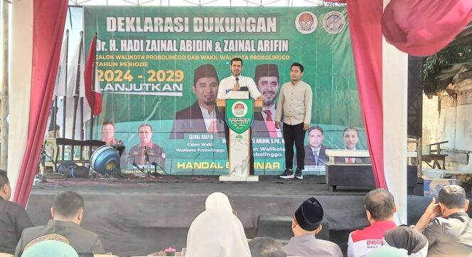 
					Pasangan Calon Walikota dan Calon Wakil Walikota Probolinggo, Habib Hadi Zainal Abidin dan Zainal Arifin. (Foto: Zaki/Suararakyatindo)
