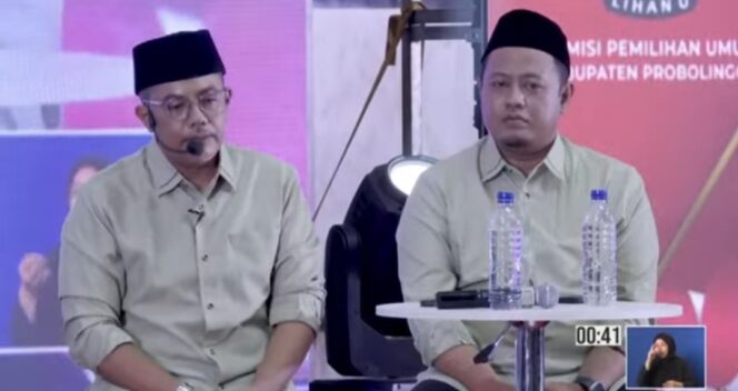 
					Pasangan nomer urut 2 Gus Haris- Ra Fahmi saat tangkap layar.