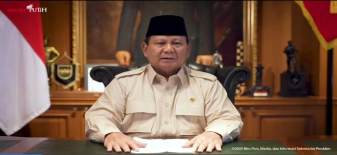 
					Presiden RI Prabowo Subianto/Tangkaplayar.