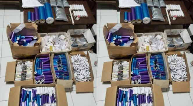 
					Petasan dan Bahan Peledak hasil sitaan Polsek Kraksaan.