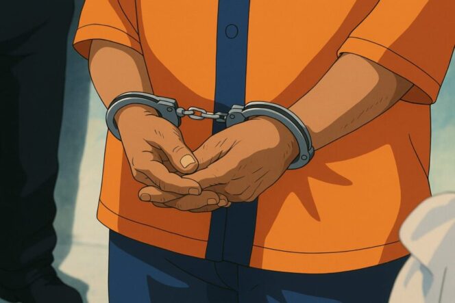 
					Simulasi contoh pelaku di borgol. (Foto: ilustrasi)