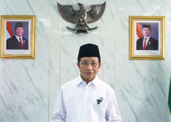 
					Kemenag saat menyampaikan pendapat melalui siaran langsung. (Foto: Kemenag)