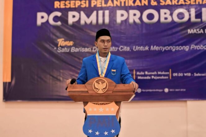 
					Ketua Pengurus Cabang (PC) PMII Probolinggo, Abdur Rozak.