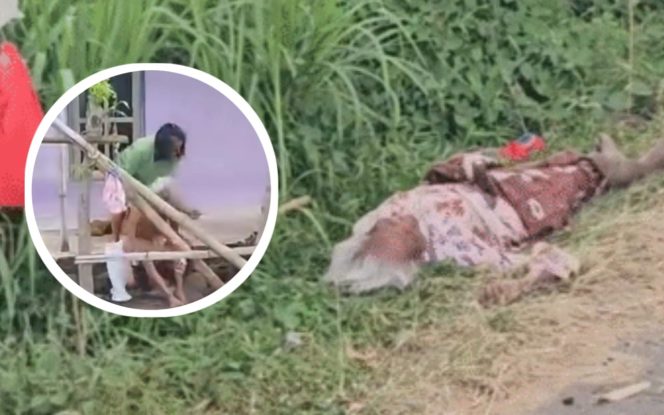 
					Seorang lansia di Kecamatan Besuk, Kabupaten Probolinggo diduga di buang oleh anak kandungnya sendiri. (Foto: Istimewa)