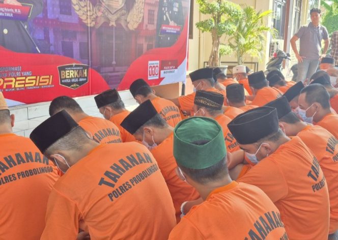 
					Satuan Reserse Narkoba Polres Probolinggo berhasil meringkus 28 tersangka. (Foto: Istimewa)