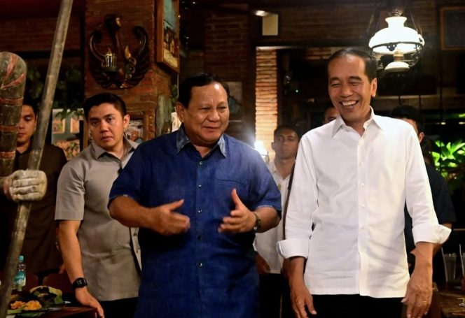 
					Presiden Prabowo saat bersama dengan Jokowi. Foto: @jokowi
