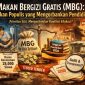 Ilustrasi grafik anggaran pendidikan 2026 dan alokasi program Makan Bergizi Gratis (MBG) dalam APBN Indonesia.