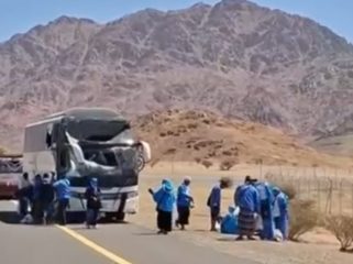 Bus Rombongan Jemaah Haji Probolinggo Alami Kecelakaan di Madinah, di Duga Meninggal