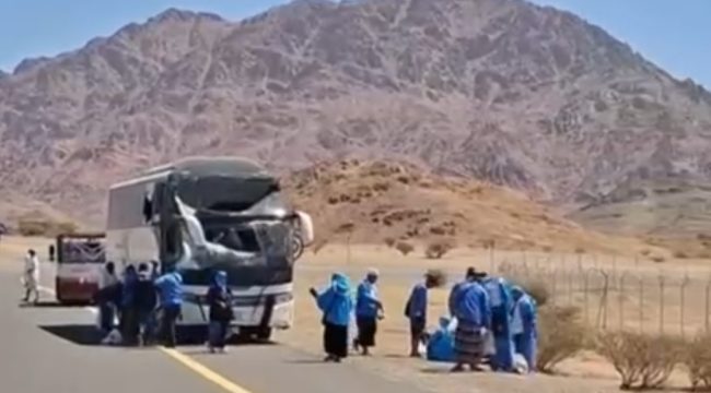 Bus Rombongan Jemaah Haji Probolinggo Alami Kecelakaan di Madinah, di Duga Meninggal