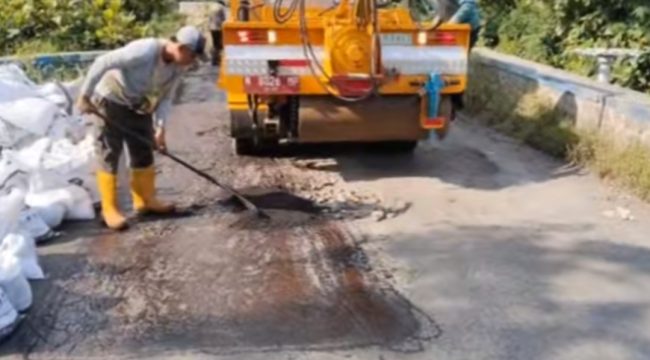 DPUPR Gerak Cepat Perbaiki Jalan Condong–Manggisan, Tindak Lanjut Laporan Warga